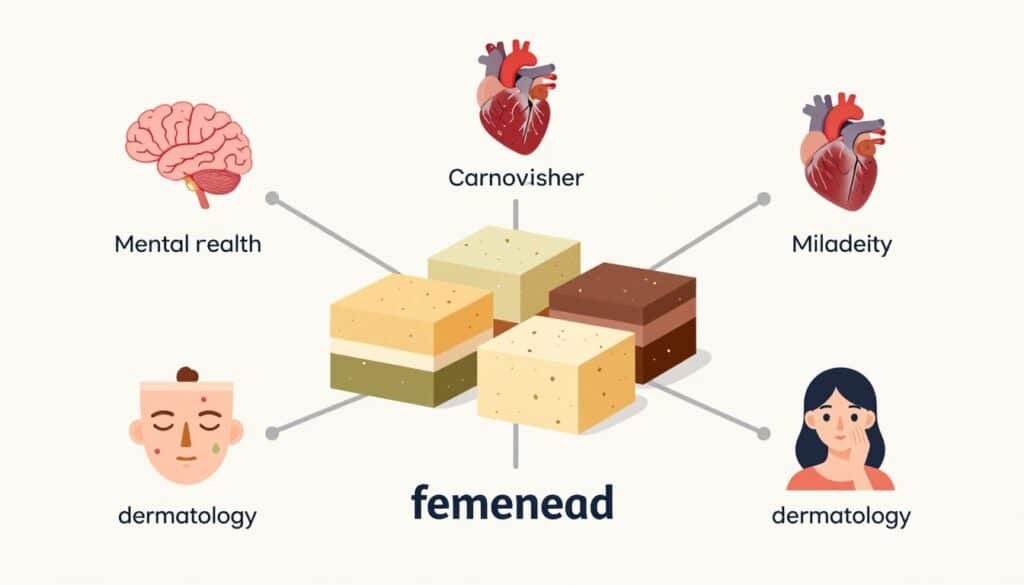 Infographic showing connections between fermented foods and various health systems