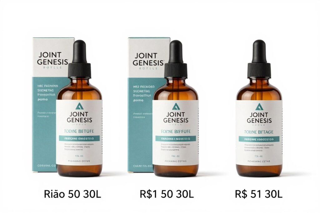 Joint Genesis pricing packages showing one, three, and six bottle options with savings Joint Genesis pricing packages showing one, three, and six bottle options with savings