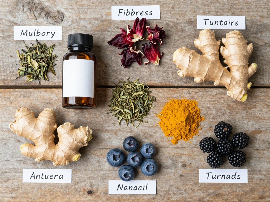 Okinawa Flat Belly Tonic ingredients layout showing natural plant extracts and polyphenols Okinawa Flat Belly Tonic ingredients layout showing natural plant extracts and polyphenols
