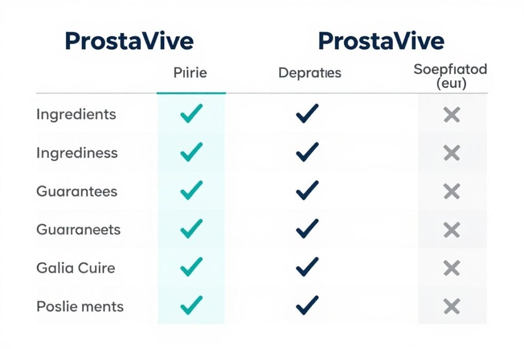 ProstaVive Reviews 2026 comparison chart showing different supplement options ProstaVive Reviews 2026 comparison chart showing different supplement options