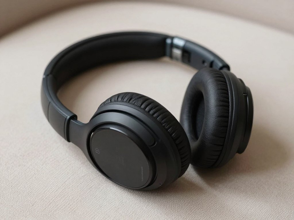 Safety and wellness concept with headphones