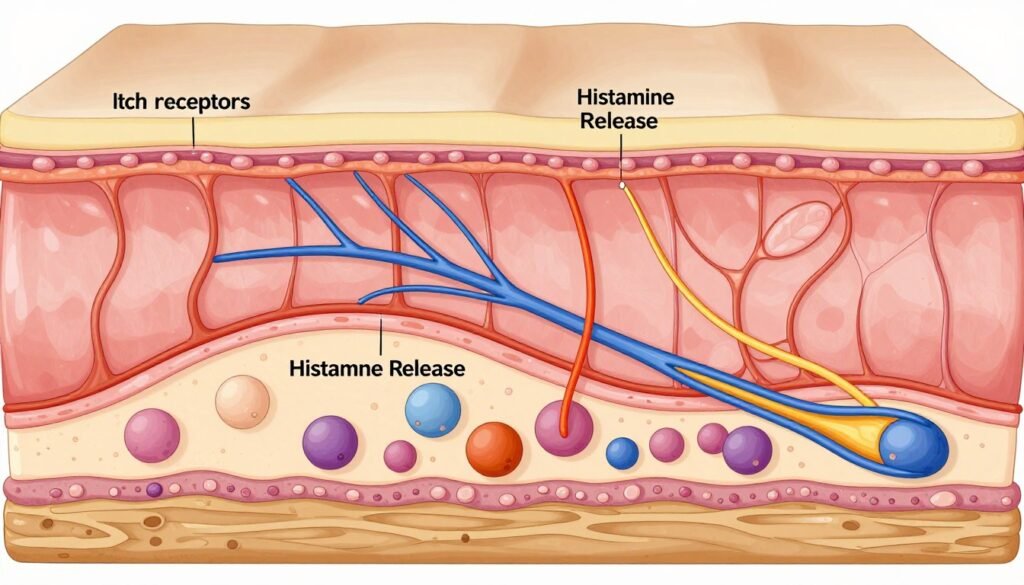 biological mechanisms causing skin itching and irritation biological mechanisms causing skin itching and irritation