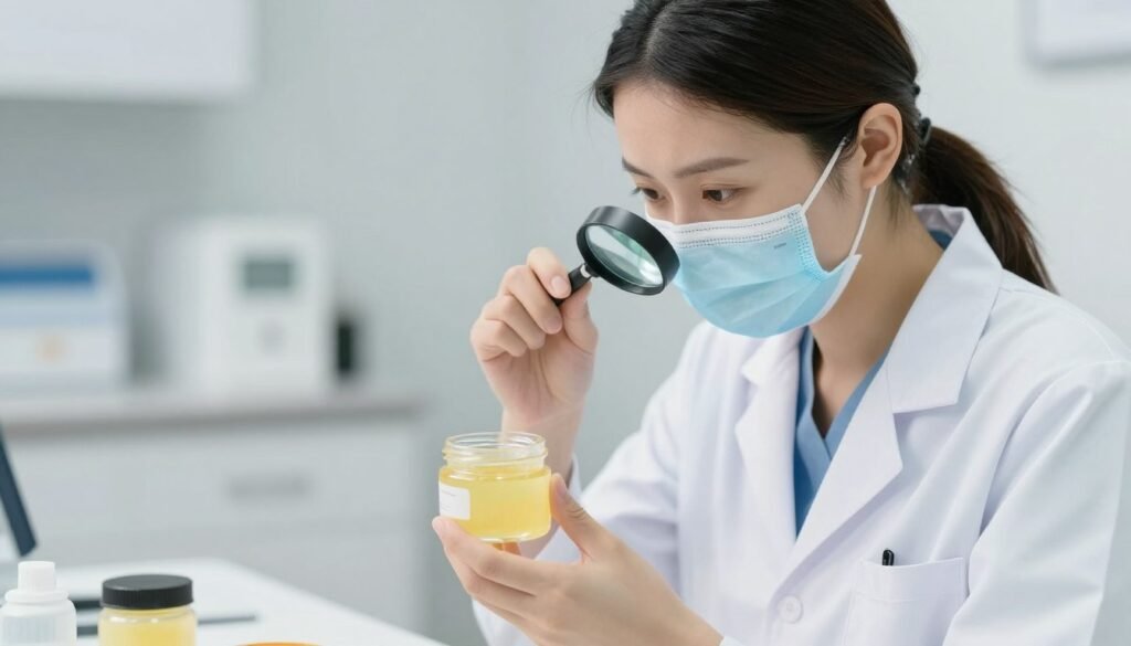 dermatologist examining petroleum jelly safety dermatologist examining petroleum jelly safety
