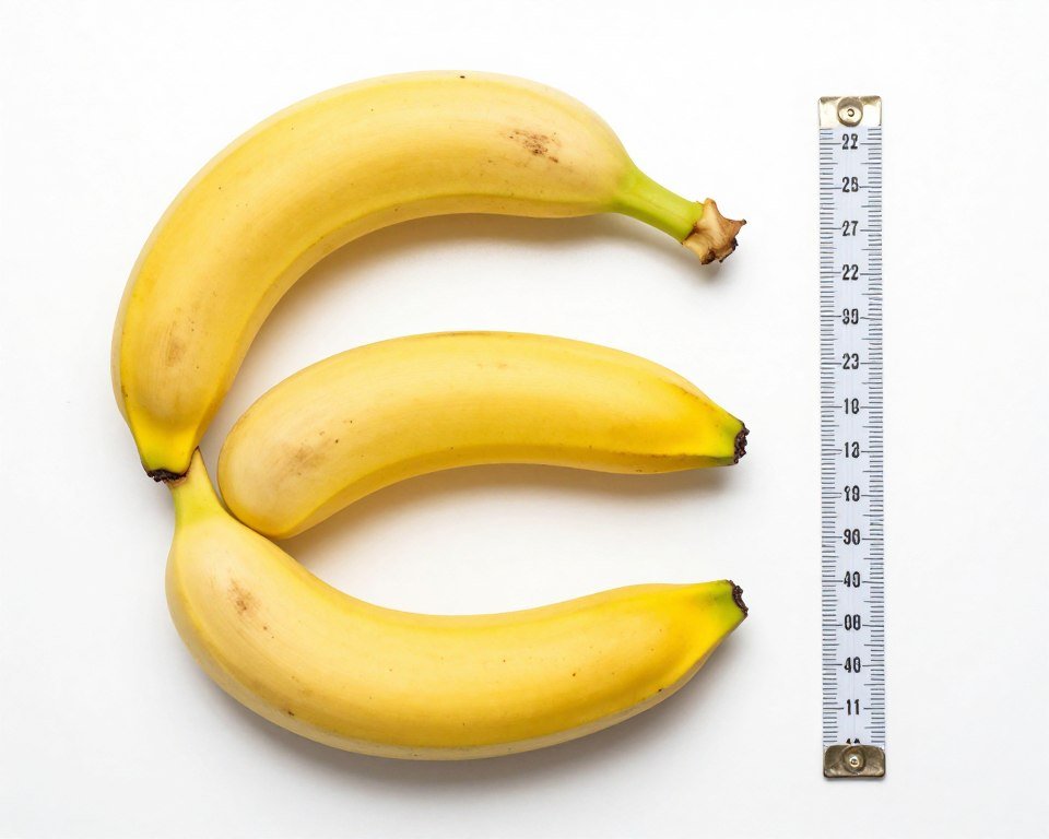 small medium large bananas comparison for portion control