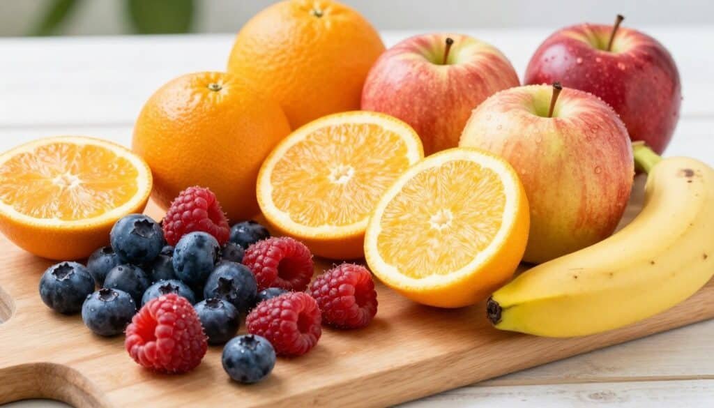 variety of fresh fruits arranged for diabetic diet comparison variety of fresh fruits arranged for diabetic diet comparison